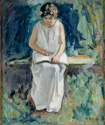 Mädchen beim Lesen