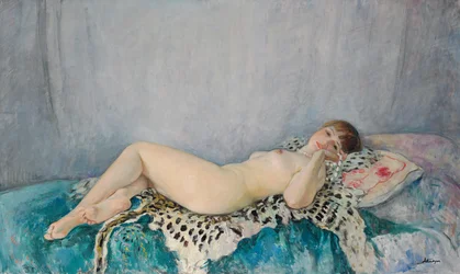 Akt auf Leopardenfell, Le Cannet, 1926