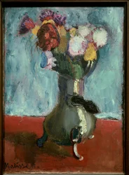 Blumenstrauß in der Schokoladenkanne 1902