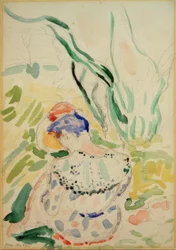 Sitzende Frau von hinten (Madame Matisse)