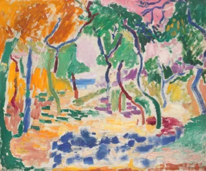 Landschaft bei Collioure. Studie zu „Die Lebensfreude“
