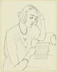 Lesende Frau