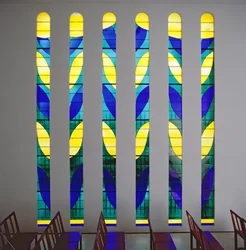 Buntglasfenster in der Kapelle des Rosenkranzes, Vence