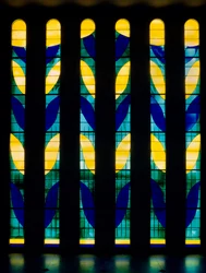 Buntglasfenster aus der Rosaire-Kapelle, auch bekannt als Matisse-Kapelle