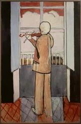 Geigerin am Fenster 1916