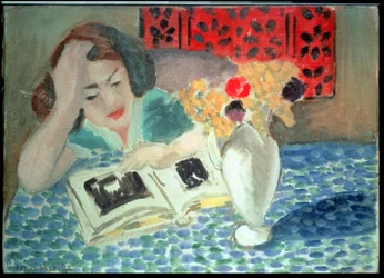 Frau beim Lesen (La Lecture)