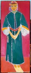 Zorah stehend (marokkanische Frau)