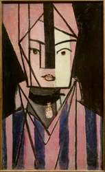 Weißer und rosa Kopf 1914