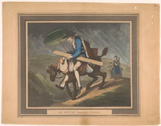 Künstler reist durch Wales