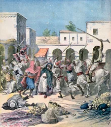 Ermordung eines französischen Kollaborateurs, Marokko, 1891