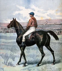 Clamart, Gewinner des Grand Prix de Paris, im Besitz von Edmond Blanc, 1892