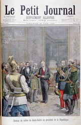 Übergabe des Collier de Saint André an den Präsidenten der Republik, 1895