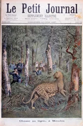Jagd auf einen entkommenen Leoparden, Meudon, Paris, 1897