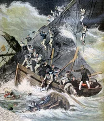 Schiffswrack der La Bourdonnais, Sainte Marie, Madagaskar, 1893