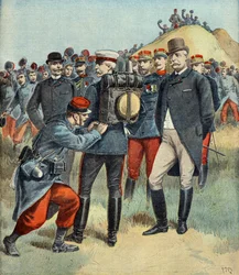 Der Herzog von Connaught und Felix Faure während der großen Manöver der französischen Armee