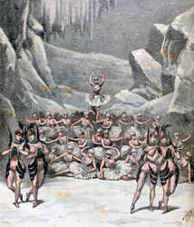 Das Schneeballett, aus der Reise zum Mond von Jacques Offenbach, 1892