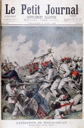 Die Eroberung eines Hova-Lagers, Madagaskar, 1895