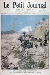 Die Verteidigung von Mazagran, Algerien, 1896