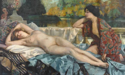 Ruhe am Seeufer, 1912