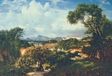 Blick auf das Kloster Santa Teresa von den Höhen von Paula Matos