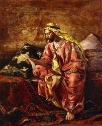 Ein Araber liest einen Brief