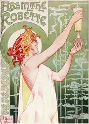 Absinthe Robette Poster von Privat Livemont