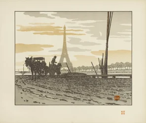 Du quai de Passy. Kohlenhändler [Die sechsunddreißig Ansichten des Eiffelturms]