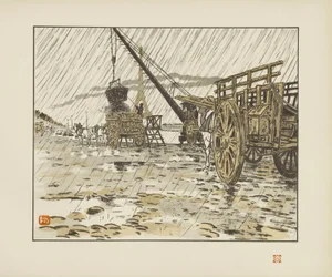 Vom Quai de Passy, im Regen [Die sechsunddreißig Ansichten des Eiffelturms]