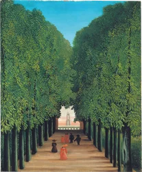 Die Allee im Park von Saint-Cloud
