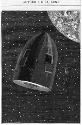 Abflug zum Mond, Illustration aus 