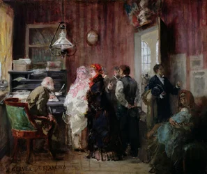 Geburt, Rathaus des 19. Arrondissements, ca. 1881