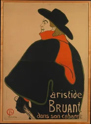 Aristide Bruant in seinem Kabarett