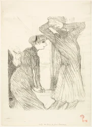 Lugné-Poé und Bady in "Au-Dessus des Forces Humaines"