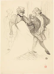 Rejane und Galipaux in "Madame Sans-Gêne"