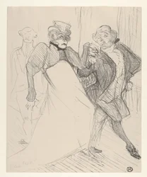 Réjane und Galipaux in „Madame Sans-Gêne“