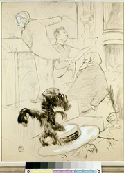 Die großen Konzerte der Oper: Ambroise Thomas beobachtete eine Probe von Francesca da Rimini, ca. 1896