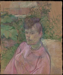 Frau im Garten von Monsieur Forest
