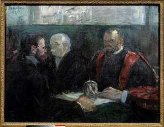 Eine Prüfung an der medizinischen Fakultät von Paris im Jahr 1901