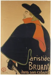 Aristide Bruant in seinem Kabarett, 1893