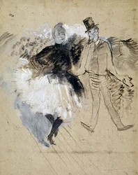 Au Moulin de la Galette, La Goulue et Valentin le Desosse