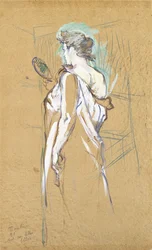 Elles - mit Spiegel in der Hand, 1896