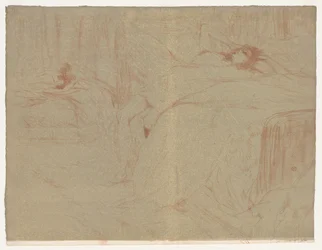 Elles: Frau, die auf dem Rücken liegt, 1896