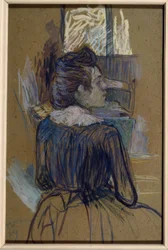 Frau am Fenster