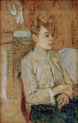 Frau mit Zigarette