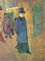 Jane Avril verlässt das Moulin Rouge, 1892