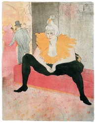 Die sitzende Clownesse