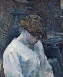 La Rousse in einer weißen Bluse, 1889