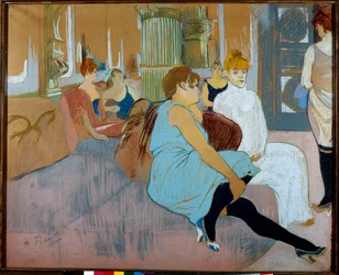 Der Salon in der Rue des Moulins (Paris)