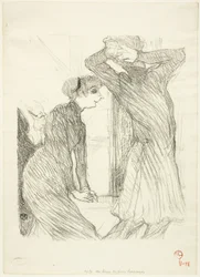 Lugné-Poé und Bady in "Au-Dessus des Forces Humaines"