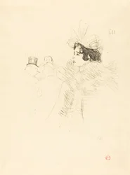 Miss May Belfort in der Irish and American Bar, rue Royale, 1895